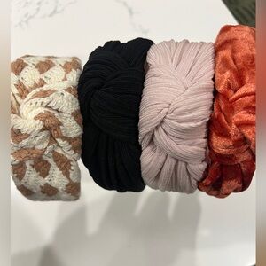 Set of 4 Anthropologie Knotted Headbands